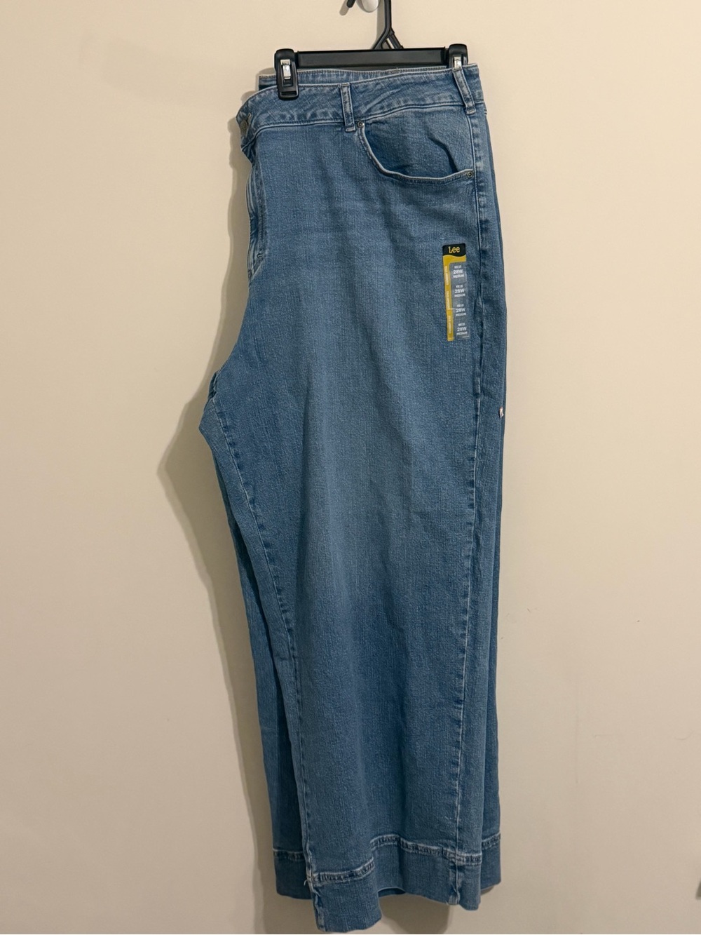 Lee Womens legendary Wide-Leg Jeans 28W Blue Medium Wash Denim 5-Pocket Pants